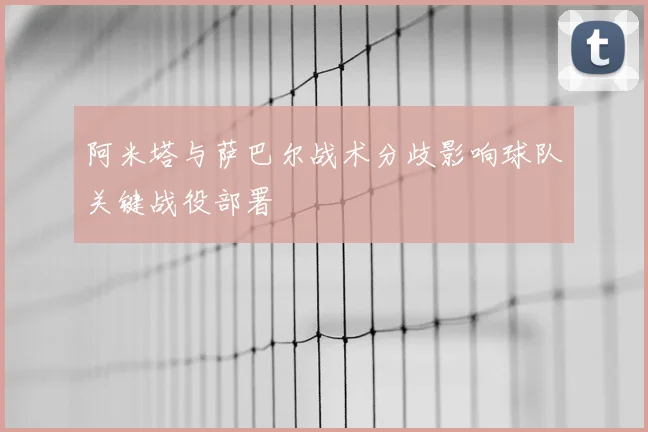 阿米塔与萨巴尔战术分歧影响球队关键战役部署