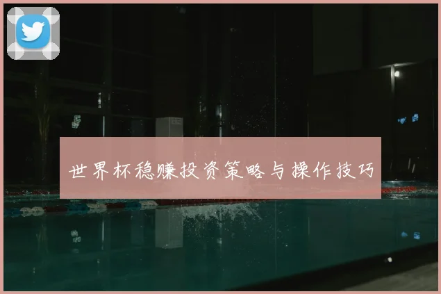 世界杯稳赚投资策略与操作技巧